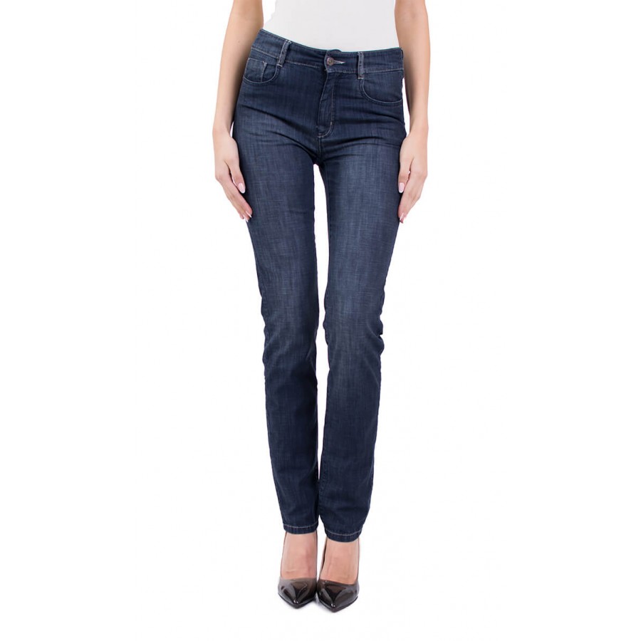 Ladies' jeans from thin denim fabric N 19108 / 2019