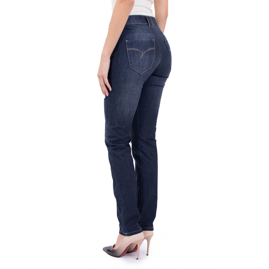 Blugi de damă din țesătură subțire denim N 19108 / 2019