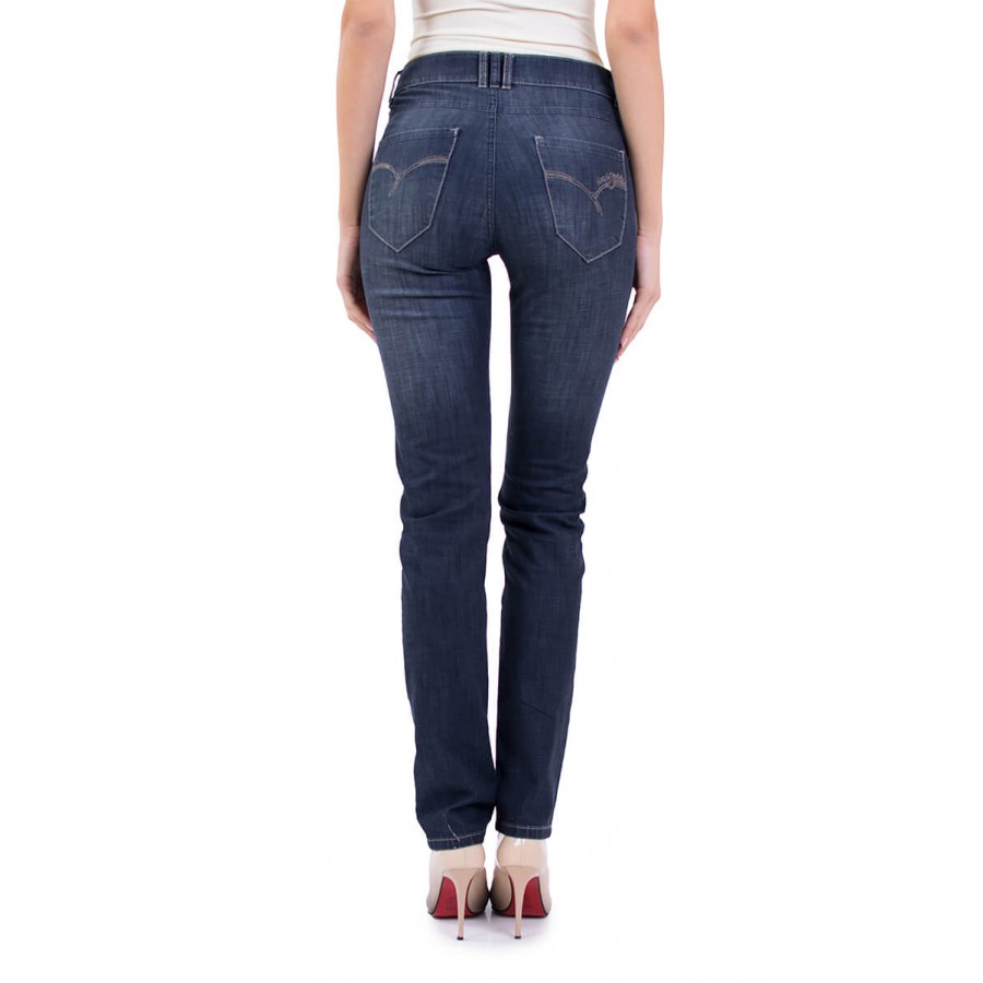 Blugi de damă din țesătură subțire denim N 19108 / 2019