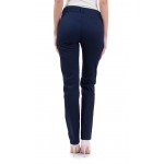 Ladies' sport trousers dark blue with cotton cloth N 19132 / 2019