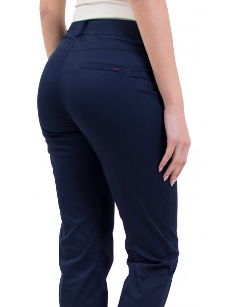 Bayan spor pantolon koyu mavi koton kumaşlı N 19132 / 2019