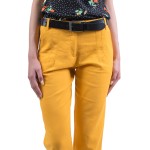 Yellow women's trousers N 19220 / 2019