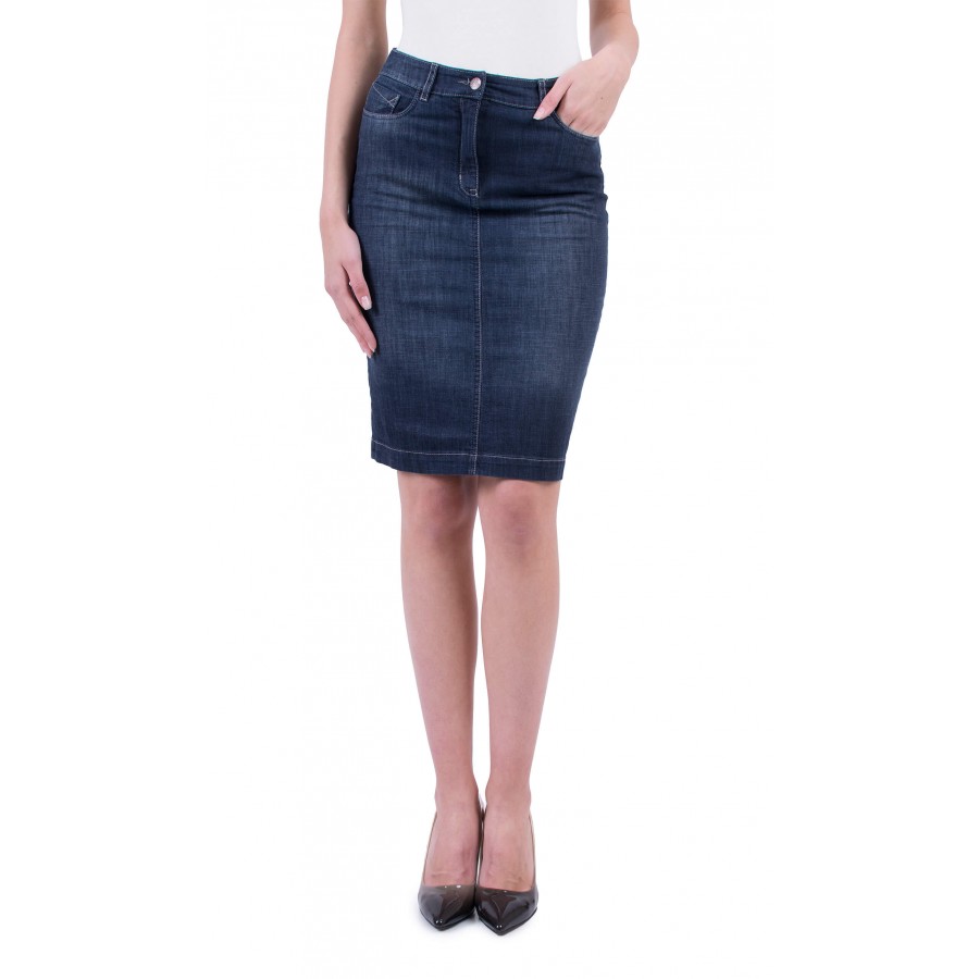 Ladies summer denim skirt P 19143 / 2019