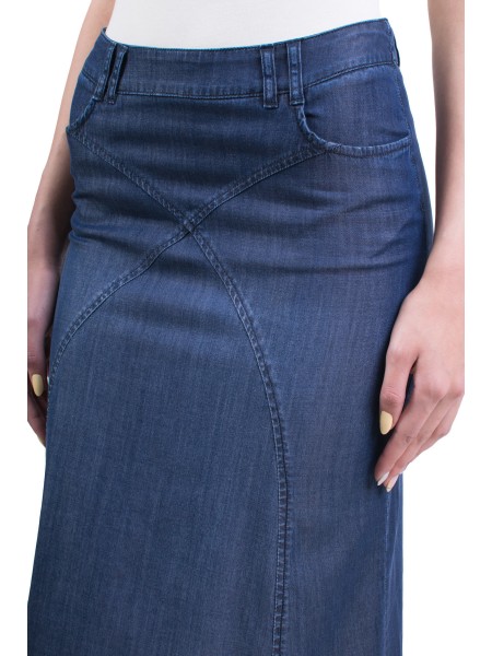 Women's Summer Long Denim Skirt P 19228 / 2019