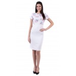 Elegant ladies white dress R 19203 / 2019