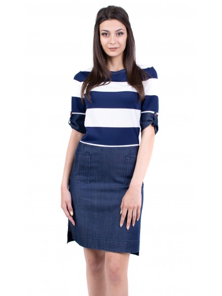 Ladies' dress with functional design R 19208 / 2019