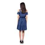 Rochie din denim din rafturi R 19241 / 2019 Rochie din denim din rafturi R 19241 / 2019