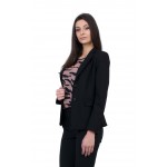 Women's Black Jacket with Light Slim Silhouette J 20145 / 2020