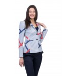 Women's Blue Jacket Swaying Silhouette J 20162 / 2020