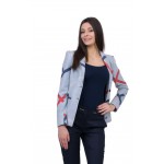 Women's Blue Jacket Swaying Silhouette J 20162 / 2020