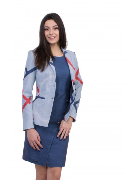 Costum business pentru femei cu rochie JR 20162 - 143 / 2020