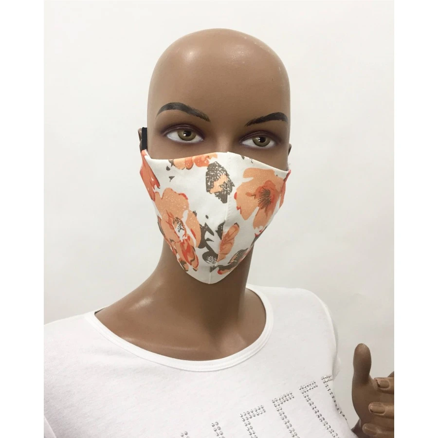 White Cotton Protective Mask M 20302 Ogange White Cotton Protective Mask M 20302 Ogange