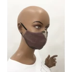 Pamuklu Kumaş Koruyucu Maske M 20305 Kahverengi
