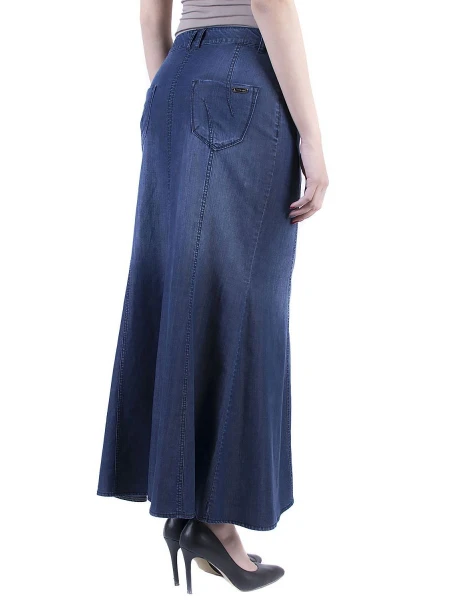 Long Denim Skirt by Tencel with Elastane 17143
