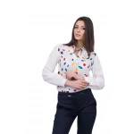 Cămașă de bumbac alb B 20157 / 2020