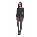 Set Dama Bluza si Pantaloni Bej 18583 - 557 / 2022
