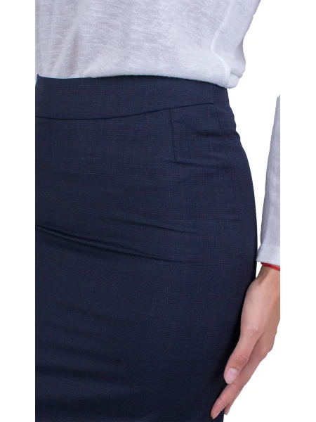 Елегантна Тъмно Синя Пола 21528 / 2022 Елегантна Тъмно Синя Пола 21528 / 2022