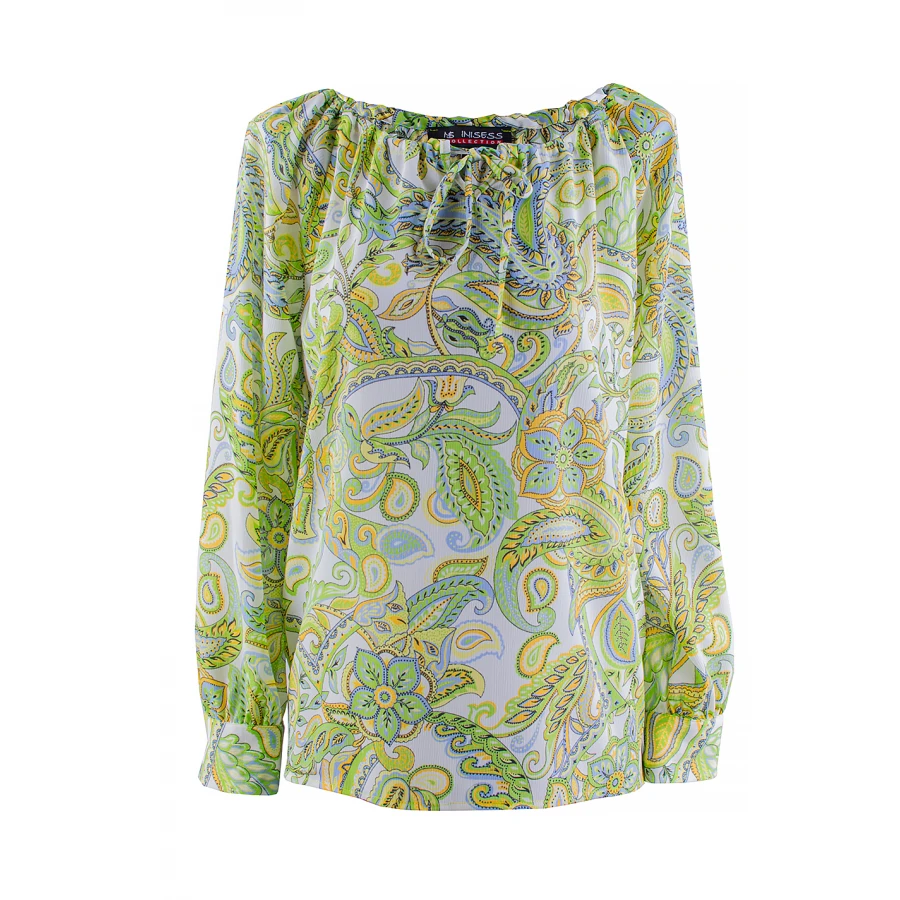 Зелена Дамска Блуза 23144 / 2023 Зелена Дамска Блуза 23144 / 2023