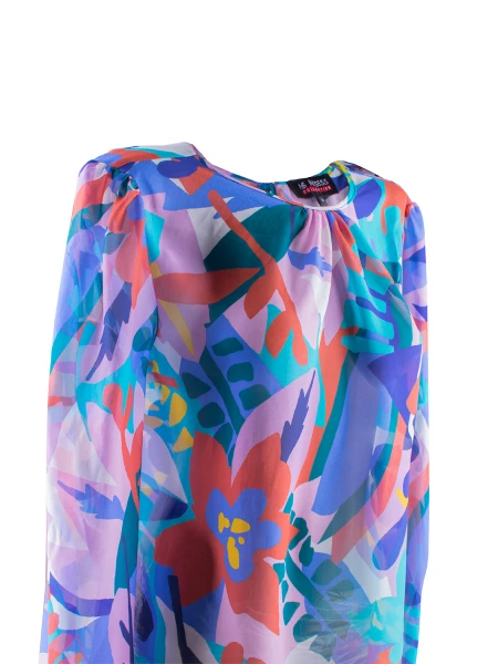Colorful Silk Blouse 23506 / 2023