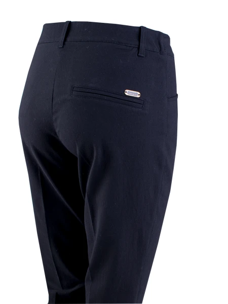 Черен Ватиран Панталон 23525 / 2023 Черен Ватиран Панталон 23525 / 2023