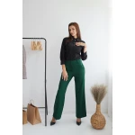 El Dikili Dekoratif Taşlı Şık Siyah Gömlek 24504 / 2024