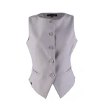 Vestă de damă bej cu Rayrano Lame 24507 / 2023 Vestă de damă bej cu Rayrano Lame 24507 / 2023