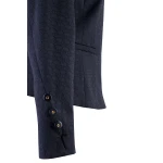 Elegant Women's Black Jacket with Embossed Fabric 24517 / 2024