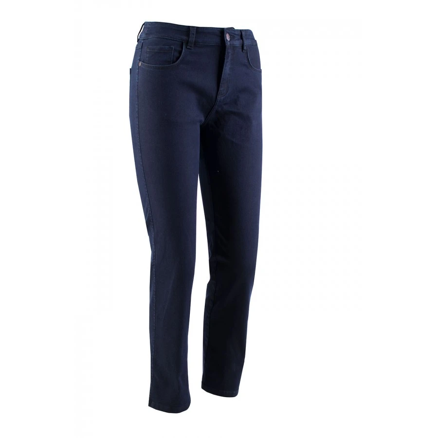 Elastic Women's Jeans in Dark Blue Color 24520 / 2024 Elastic Women's Jeans in Dark Blue Color 24520 / 2024