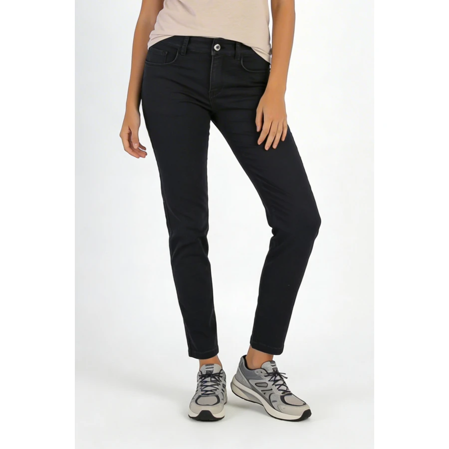 Удобни Еластични Дънки за Всеки Сезон с 9/10 Дължина 24520 Black / 2025