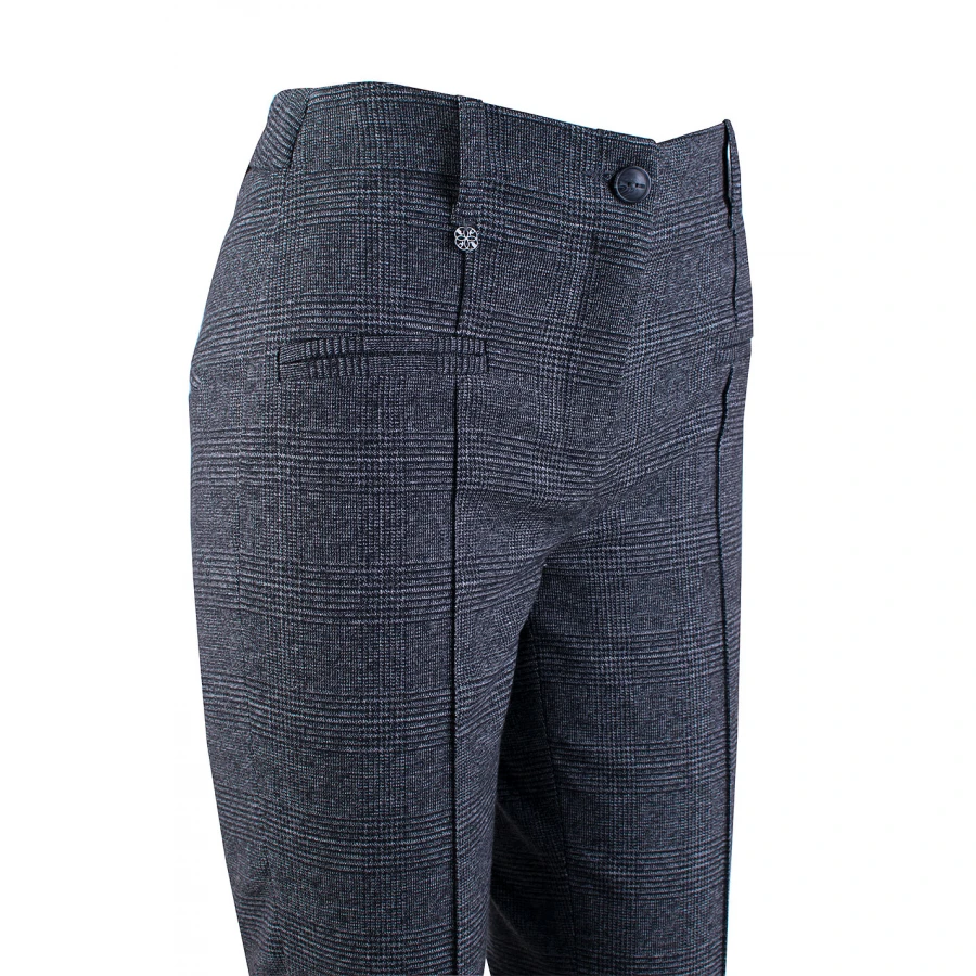 Pantaloni clasici de iarna din lana cu carouri elegante 24533 / 2025 Pantaloni clasici de iarna din lana cu carouri elegante 24533 / 2025