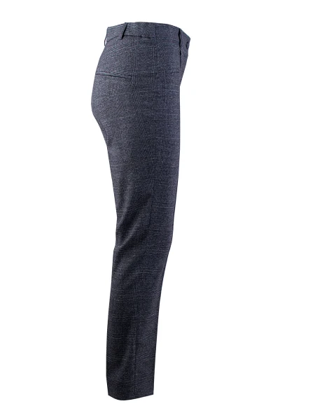 Classic Winter Woolen Trousers with Elegant Check 24533 / 2025