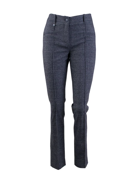 Classic Winter Woolen Trousers with Elegant Check 24533 / 2025