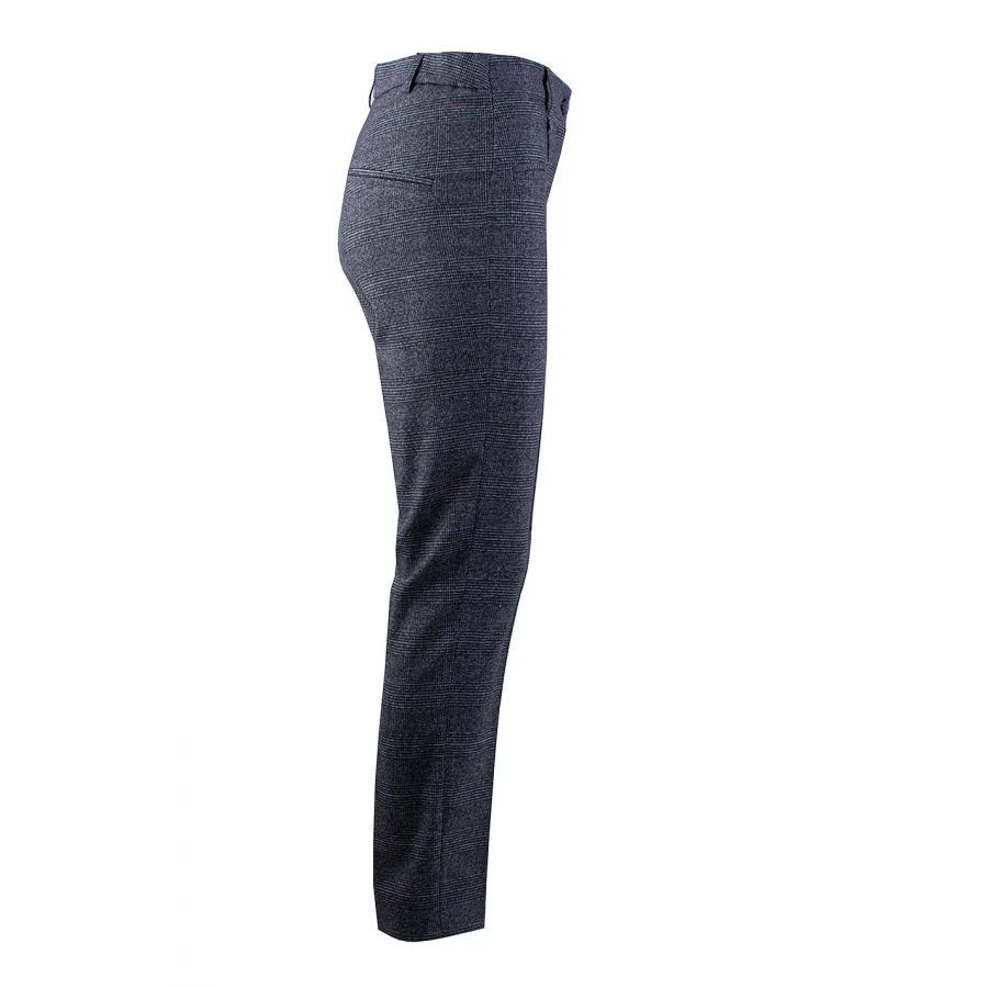 Pantaloni clasici de iarna din lana cu carouri elegante 24533 / 2025 Pantaloni clasici de iarna din lana cu carouri elegante 24533 / 2025