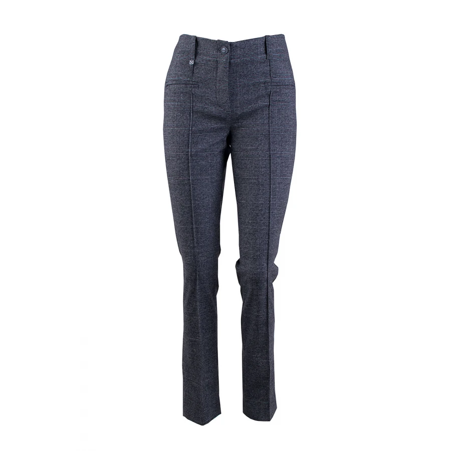 Pantaloni clasici de iarna din lana cu carouri elegante 24533 / 2025 Pantaloni clasici de iarna din lana cu carouri elegante 24533 / 2025