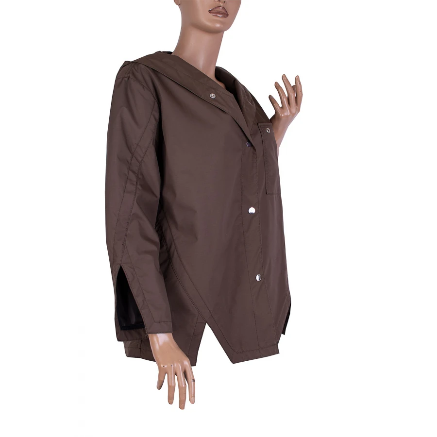 Дамско Непромокаемо Яке с Качулка в Кафяво 25509 / 2025 Дамско Непромокаемо Яке с Качулка в Кафяво 25509 / 2025