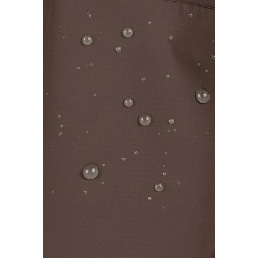 Kahverengi Kapüşonlu Su Geçirmez Kadın Mont 25509 / 2025