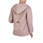 Дамско Непромокаемо Яке в Цвят Капучино с Качулка 25509 / 2025