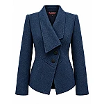 Вълнено Сако в Синьо с Десен Рибена Кост 26506 deep blue / 2026 Вълнено Сако в Синьо с Десен Рибена Кост 26506 deep blue / 2026