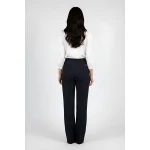 Класически Черен Панталон с Широк Крачол 25517 - Есен/Зима 25/26