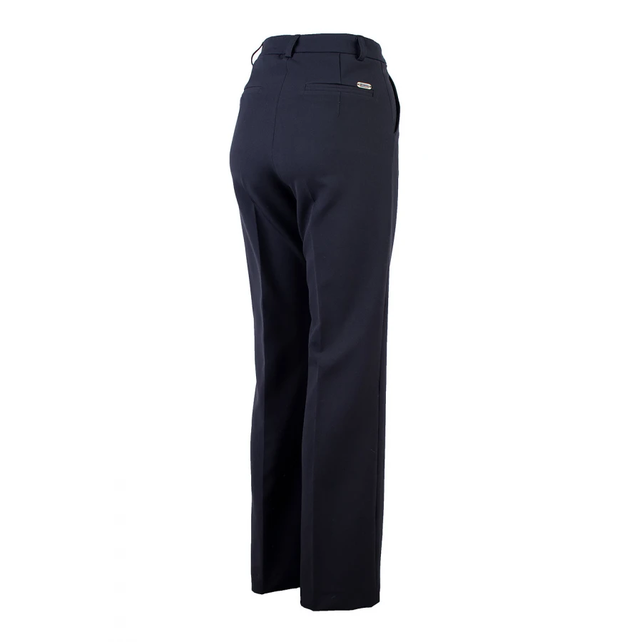 Класически Черен Панталон с Широк Крачол 25517 - Есен/Зима 25/26