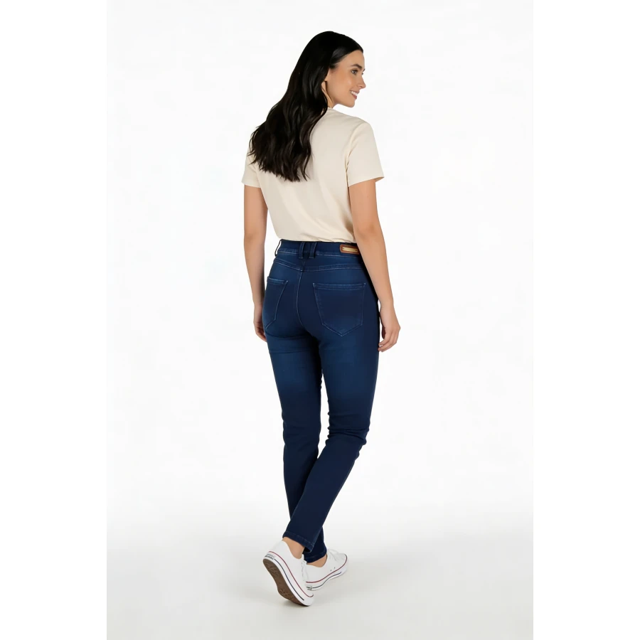 Blugi matlasați pentru femei, bleumarin 9/10 – Clasici cu confort 25525 / 2026
