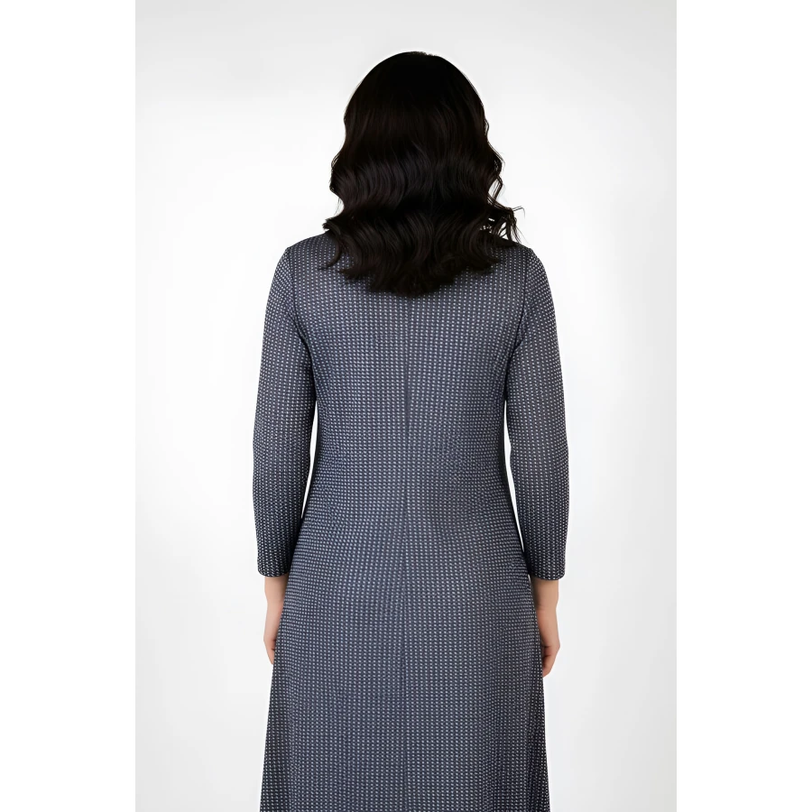 Дамска Трикотажна Рокля с Елегантно Деколте 25515 / 2025 Дамска Трикотажна Рокля с Елегантно Деколте 25515 / 2025