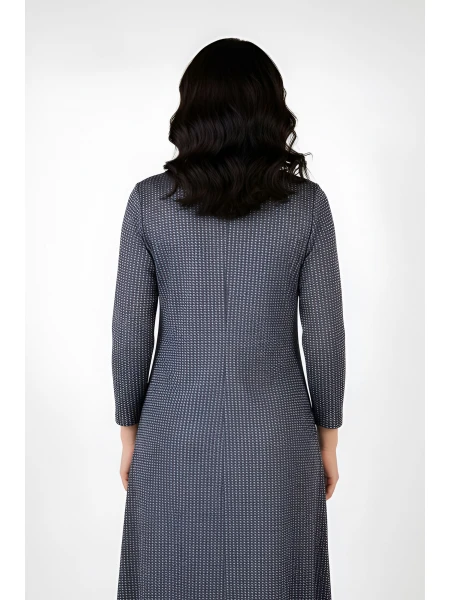 Women's Knitted Dress with Elegant Neckline 25515 / 2025