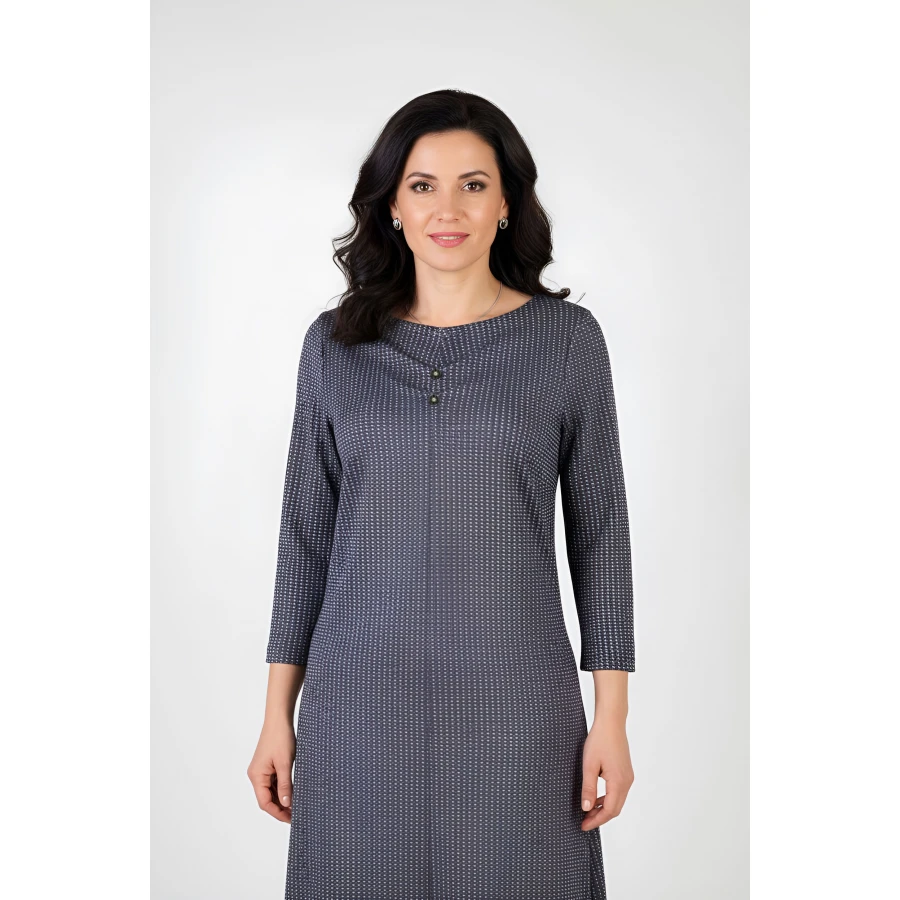 Дамска Трикотажна Рокля с Елегантно Деколте 25515 / 2025 Дамска Трикотажна Рокля с Елегантно Деколте 25515 / 2025