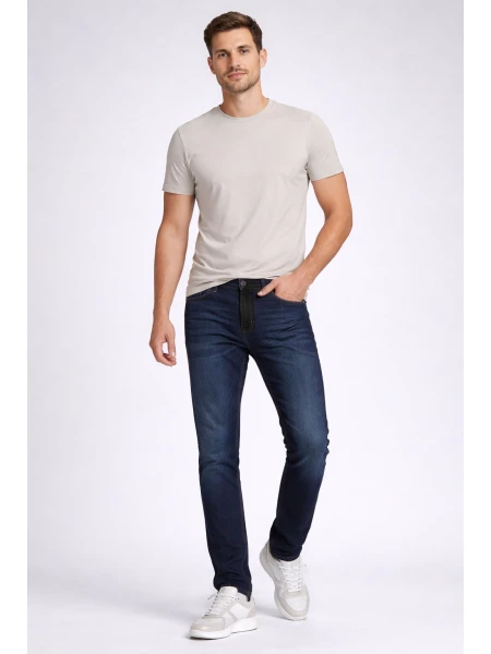 Мъжки Тъмносини Дънки с Модерен Втален Силует 18501 / 2026