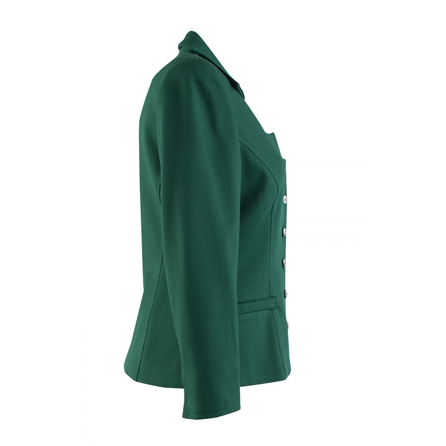 Costum elegant de damă, verde smarald, cu siluetă clasică JN 24301 - 302 / 2024