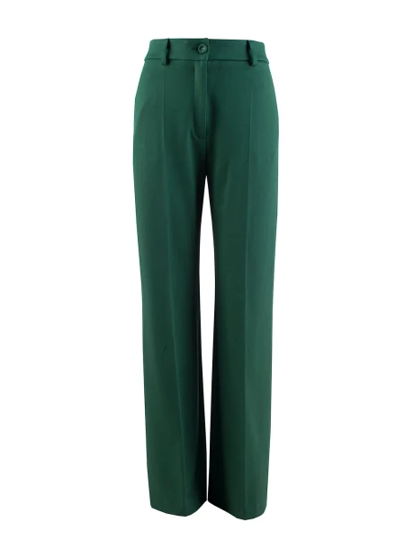 Costum elegant de damă, verde smarald, cu siluetă clasică JN 24301 - 302 / 2024