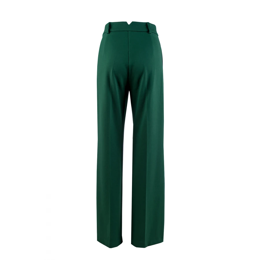 Costum elegant de damă, verde smarald, cu siluetă clasică JN 24301 - 302 / 2024