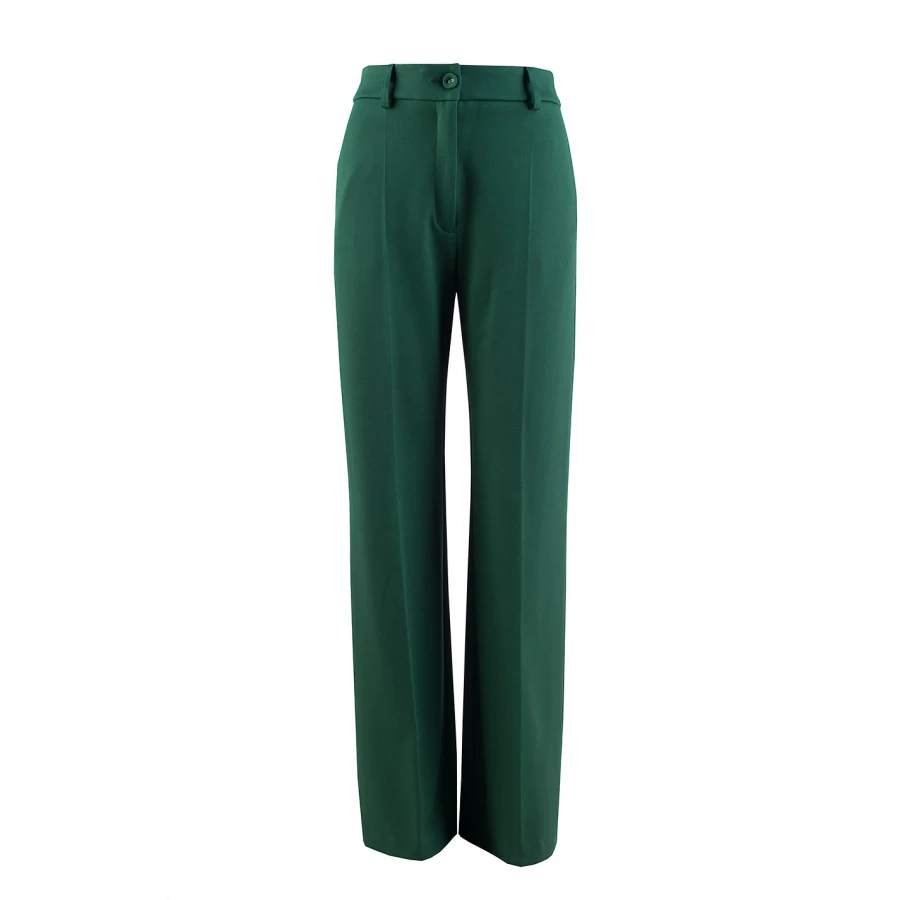 Costum elegant de damă, verde smarald, cu siluetă clasică JN 24301 - 302 / 2024