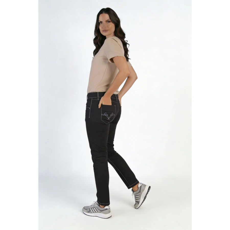 Дамски Памучен Панталон 1402 BROWN